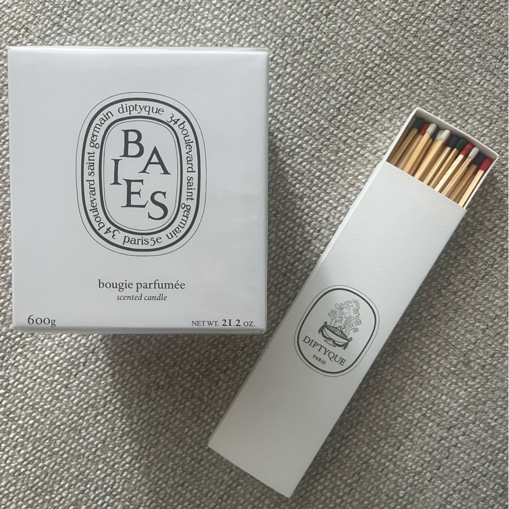 Diptyque Baies 600g Candle and Match Set